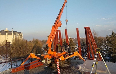 Подъем металлоконструкций